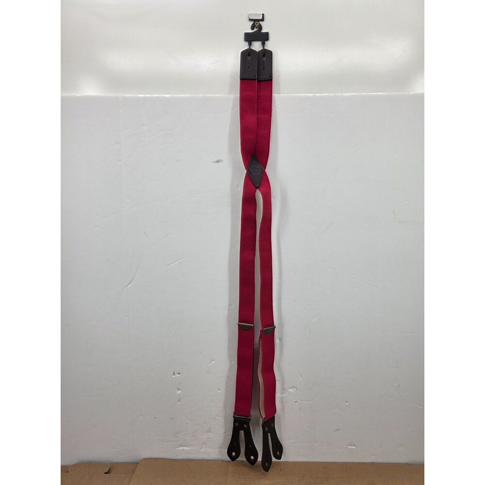 FILSON TAB SUSPENDERS RED REGULAR STANDARD  NWT